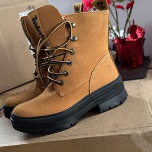 Timberland Women's Brown Combat Boots